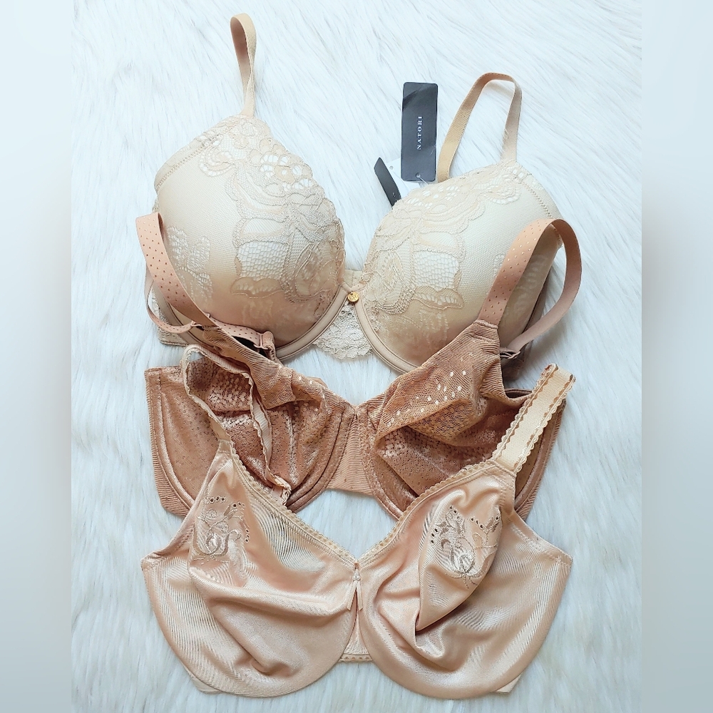 Natori & Wacoal Lightly-Lined & Unlined Bras, 32DDD  (~32F)